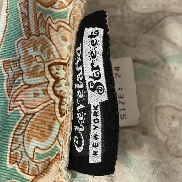 Paisley Neutrals A Line Skirt in Size 24 - Picture 6 of 7